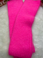 ENSEMBLE MITAINES ET TOUR DE COU ROSE FLUO TU (baby alpaga)