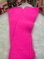 ENSEMBLE MITAINES ET TOUR DE COU ROSE FLUO TU (baby alpaga)