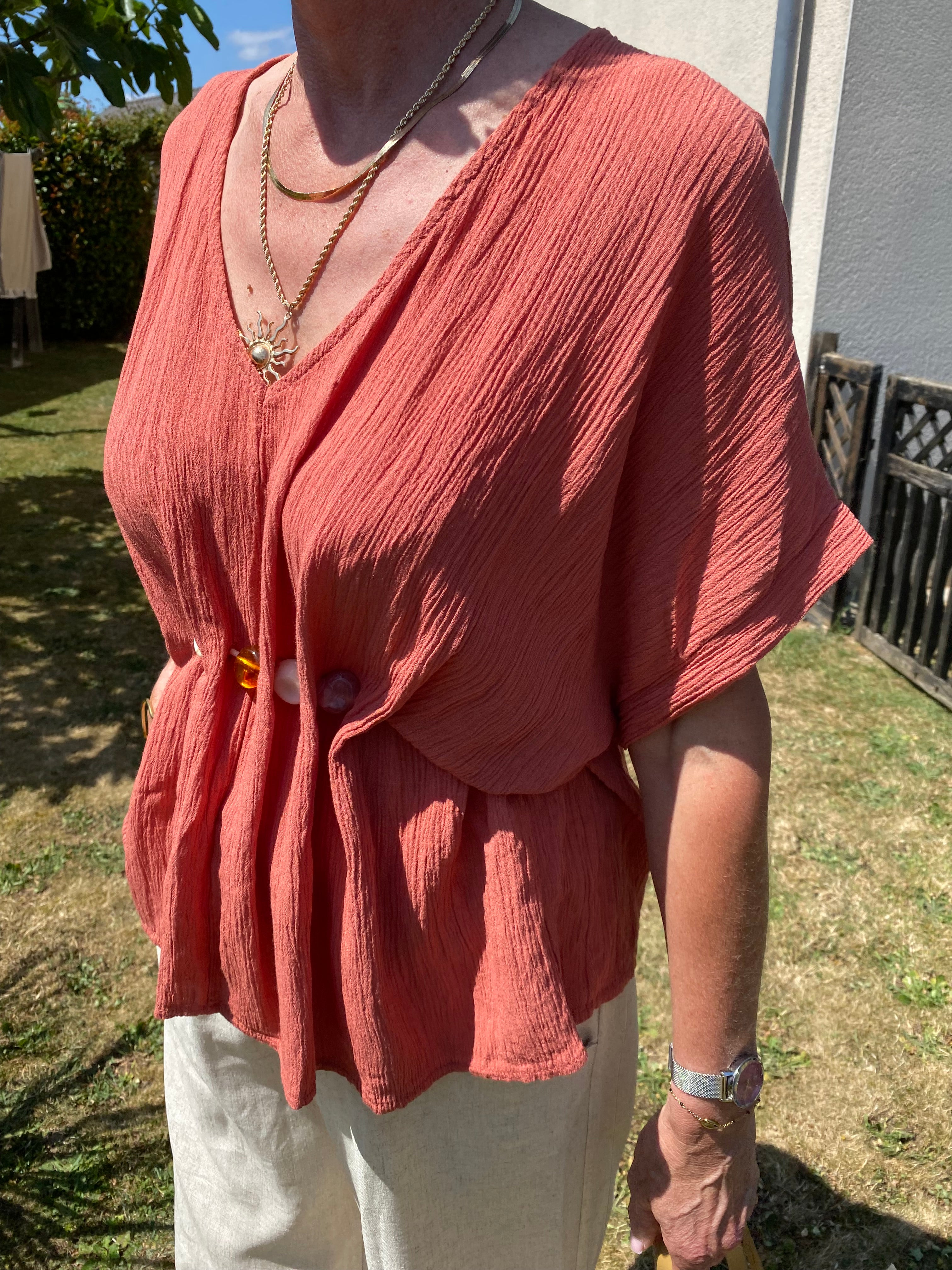 TOP  TERRACOTA PERLA  36/42