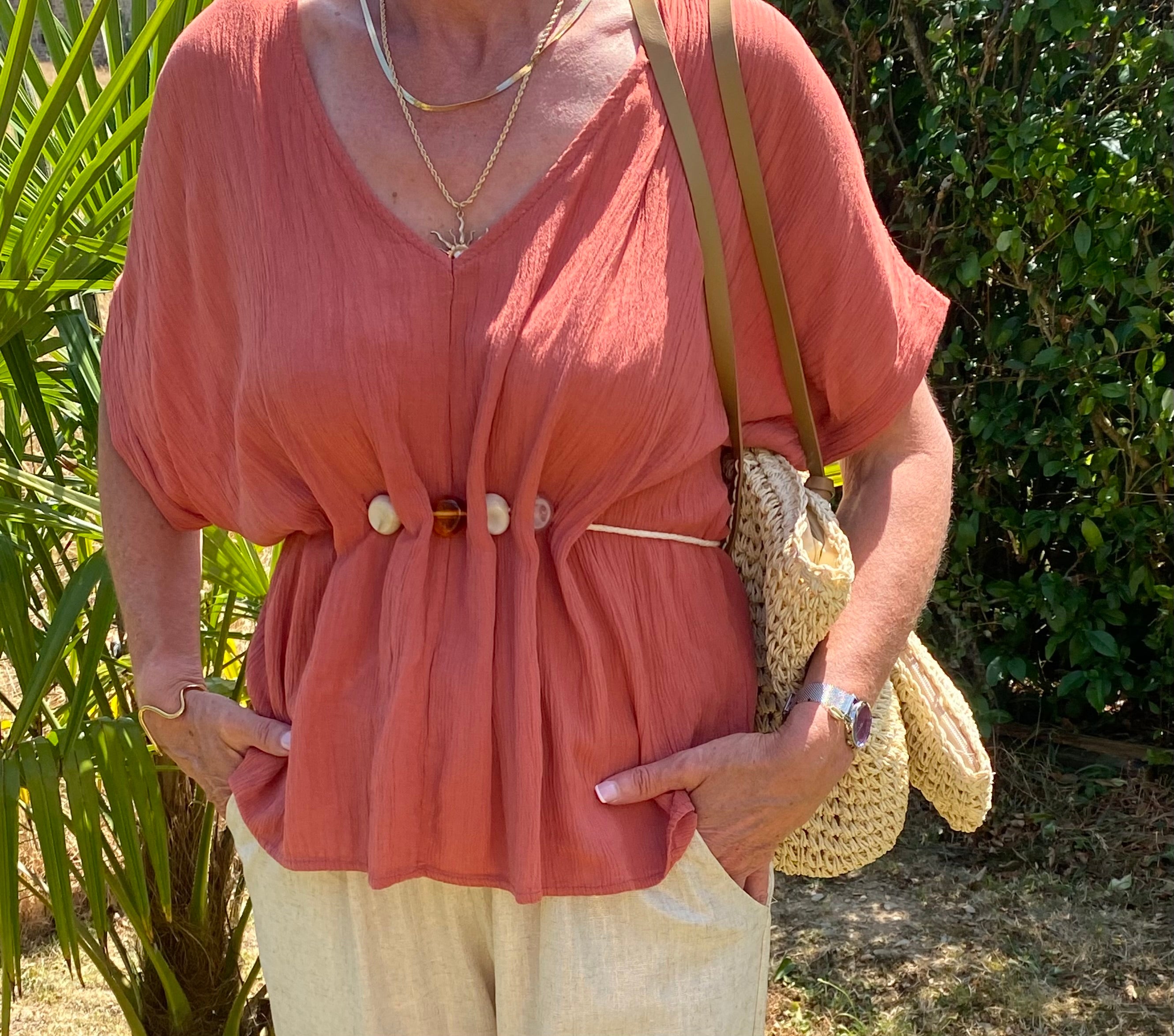 TOP  TERRACOTA PERLA  36/42