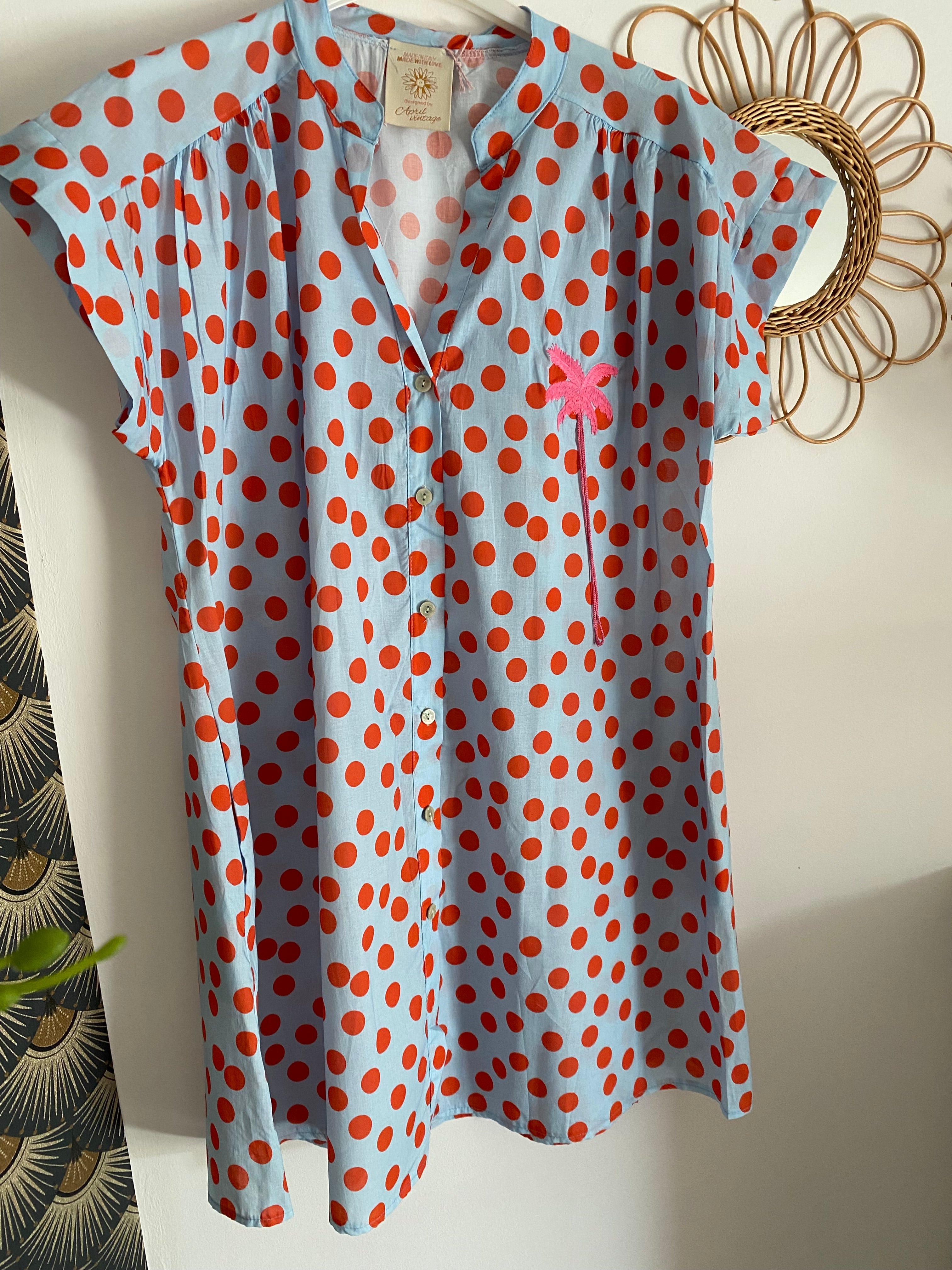 ROBE APRIL VINTAGE POIS  TU 36/44