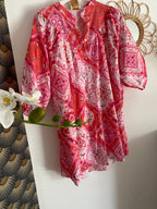 ROBE APRIL VINTAGE COEURS ROSE  TU 36/44