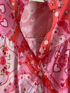 ROBE APRIL VINTAGE COEURS ROSE  TU 36/44