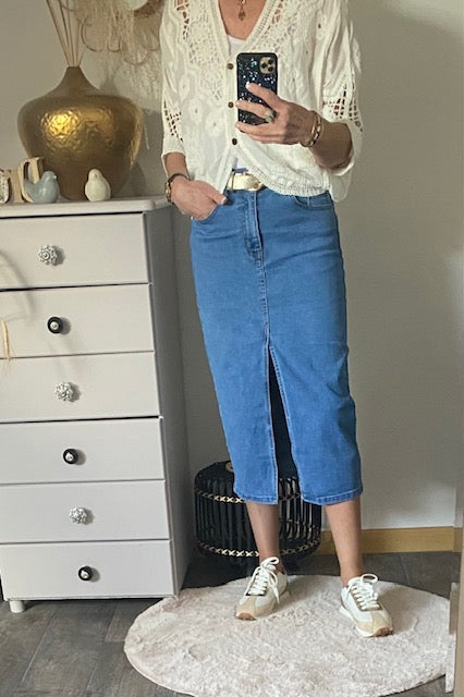 JUPE LONGUE EN JEAN  34/36/38/40/42