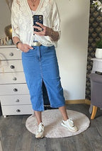 JUPE LONGUE EN JEAN  34/36/38/40/42