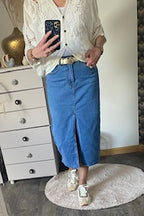 JUPE LONGUE EN JEAN  34/36/38/40/42
