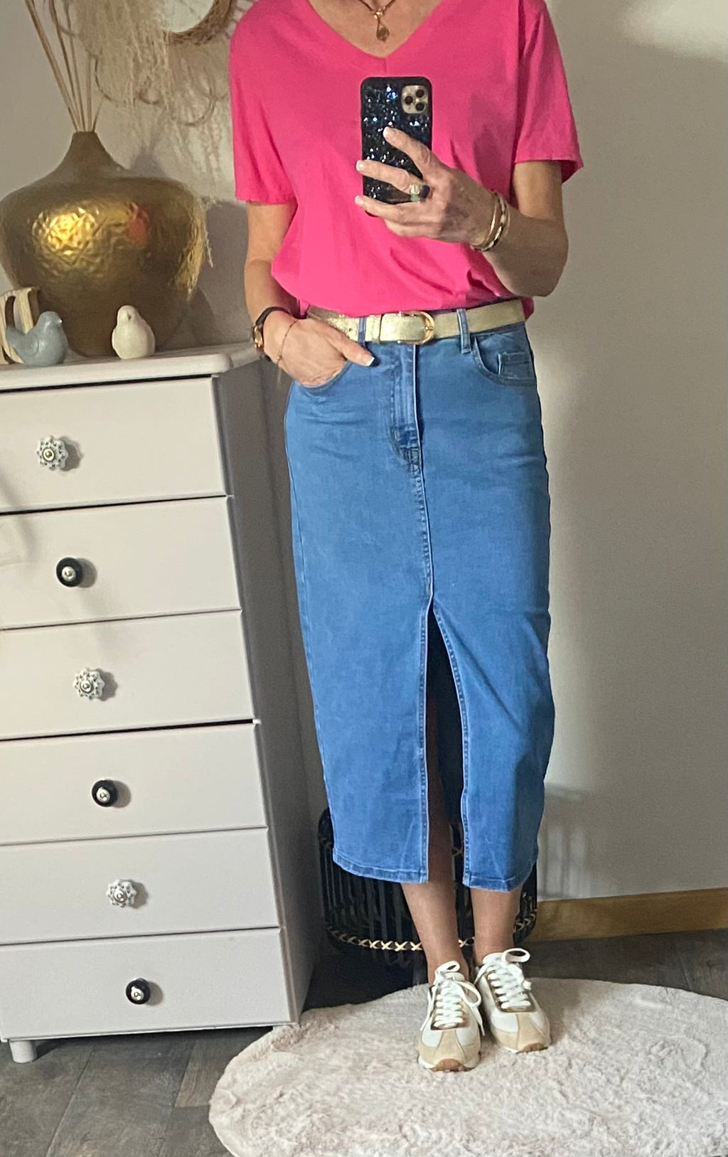 JUPE LONGUE EN JEAN  34/36/38/40/42