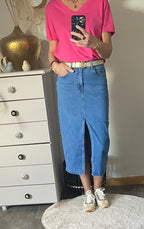 JUPE LONGUE EN JEAN  34/36/38/40/42