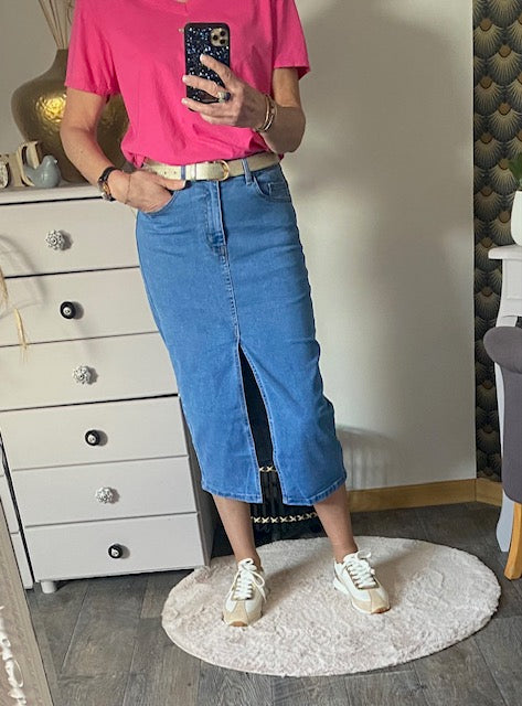 JUPE LONGUE EN JEAN  34/36/38/40/42