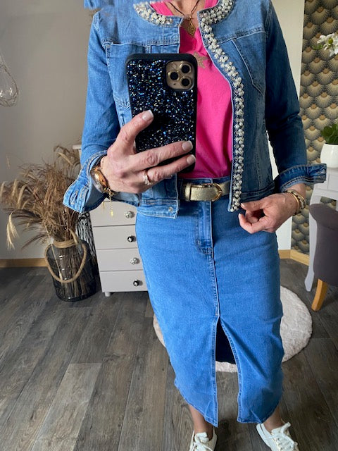 VESTE EN JEAN PERLA  S/M/L/XL/XXL