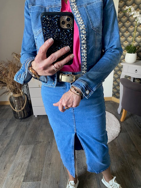 VESTE EN JEAN PERLA  S/M/L/XL/XXL