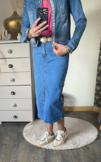 JUPE LONGUE EN JEAN  34/36/38/40/42