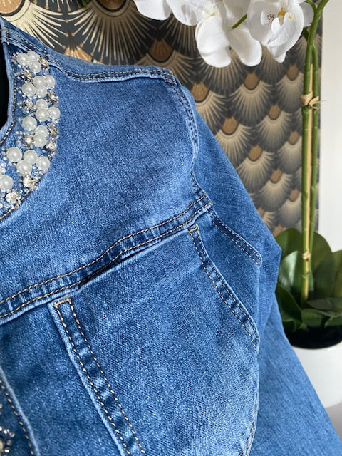 VESTE EN JEAN PERLA  S/M/L/XL/XXL