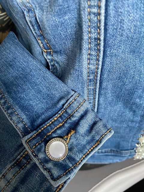 VESTE EN JEAN PERLA  S/M/L/XL/XXL