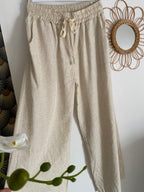 PANTALON A POIS DORES  TU 36/42 PETIT 44