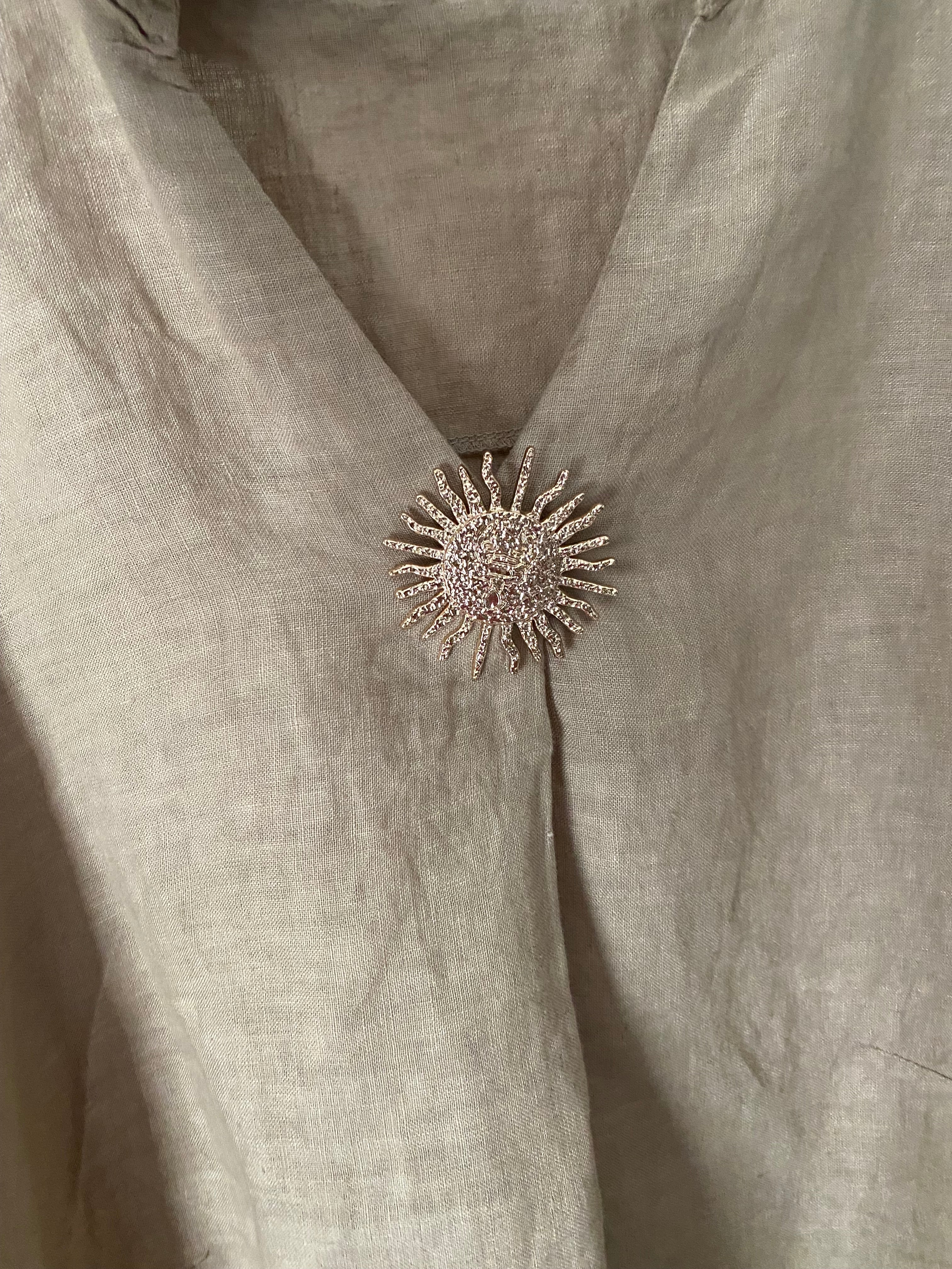 BLOUSE SOLEIL ISSY CAMEL  TU36/48 LIN