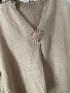BLOUSE SOLEIL ISSY CAMEL  TU36/48 LIN