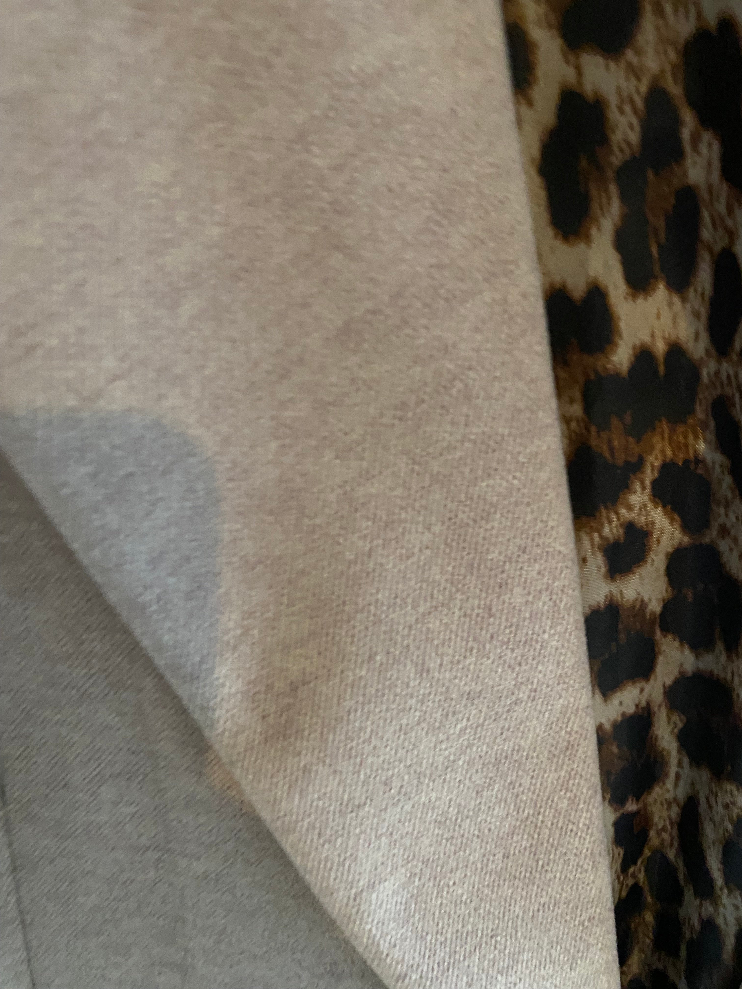 VESTE BLAZER CHAUDE BEIGE  LEOPARD TU 36/44