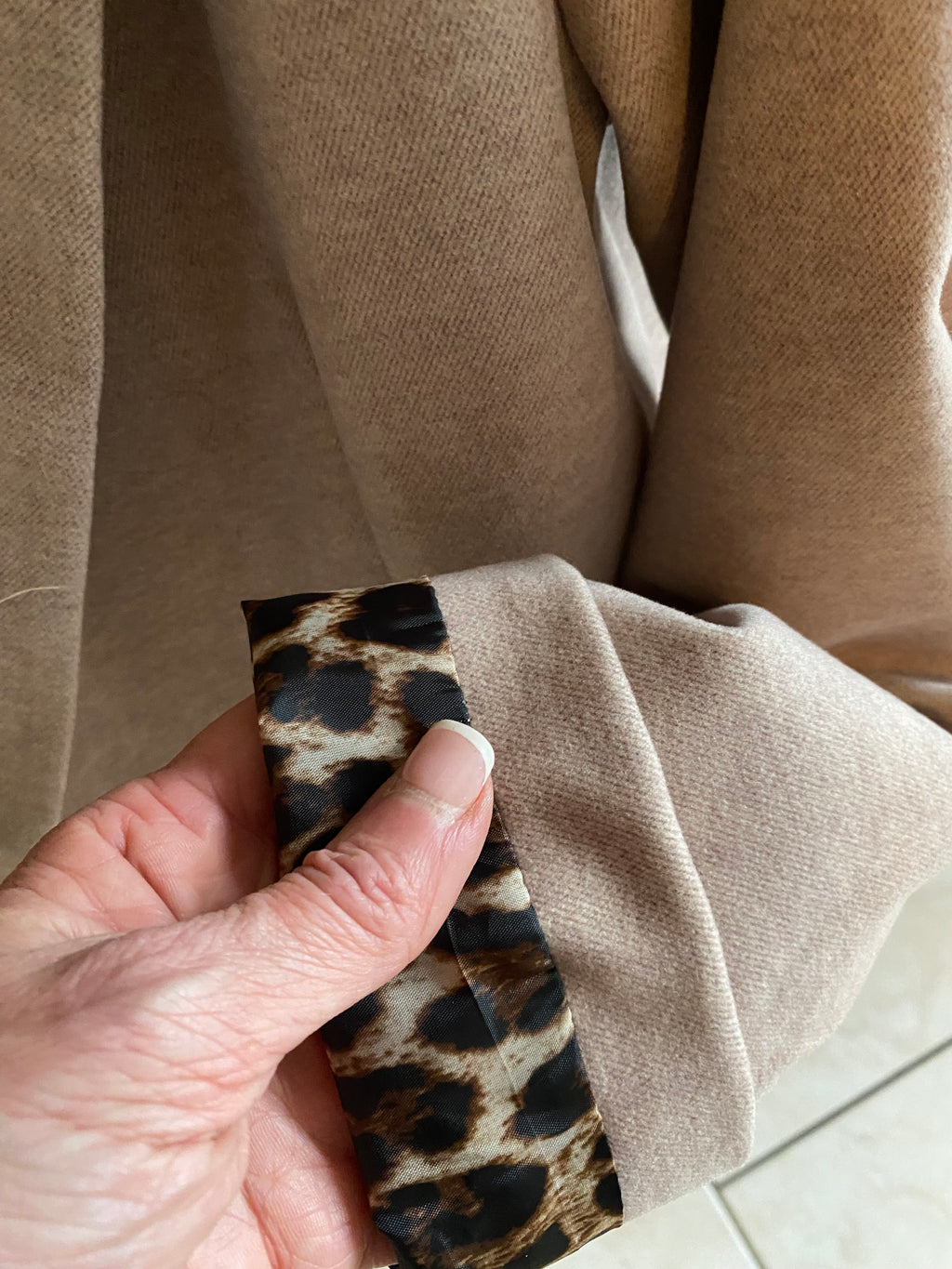 VESTE BLAZER CHAUDE BEIGE  LEOPARD TU 36/44