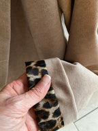 VESTE BLAZER CHAUDE BEIGE  LEOPARD TU 36/44