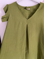 ROBE SAMBA  TAILLES : 38/40 OU 42/44 5 COULEURS (rouge , fushia, choco , vert , kaki )