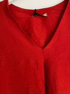 ROBE SAMBA  TAILLES : 38/40 OU 42/44 5 COULEURS (rouge , fushia, choco , vert , kaki )