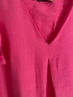 ROBE SAMBA  TAILLES : 38/40 OU 42/44 5 COULEURS (rouge , fushia, choco , vert , kaki )