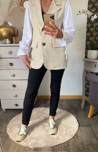 VESTE BLASER STELLA ECRU   36 AU 42