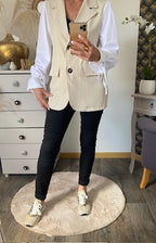 VESTE BLASER STELLA ECRU   36 AU 42