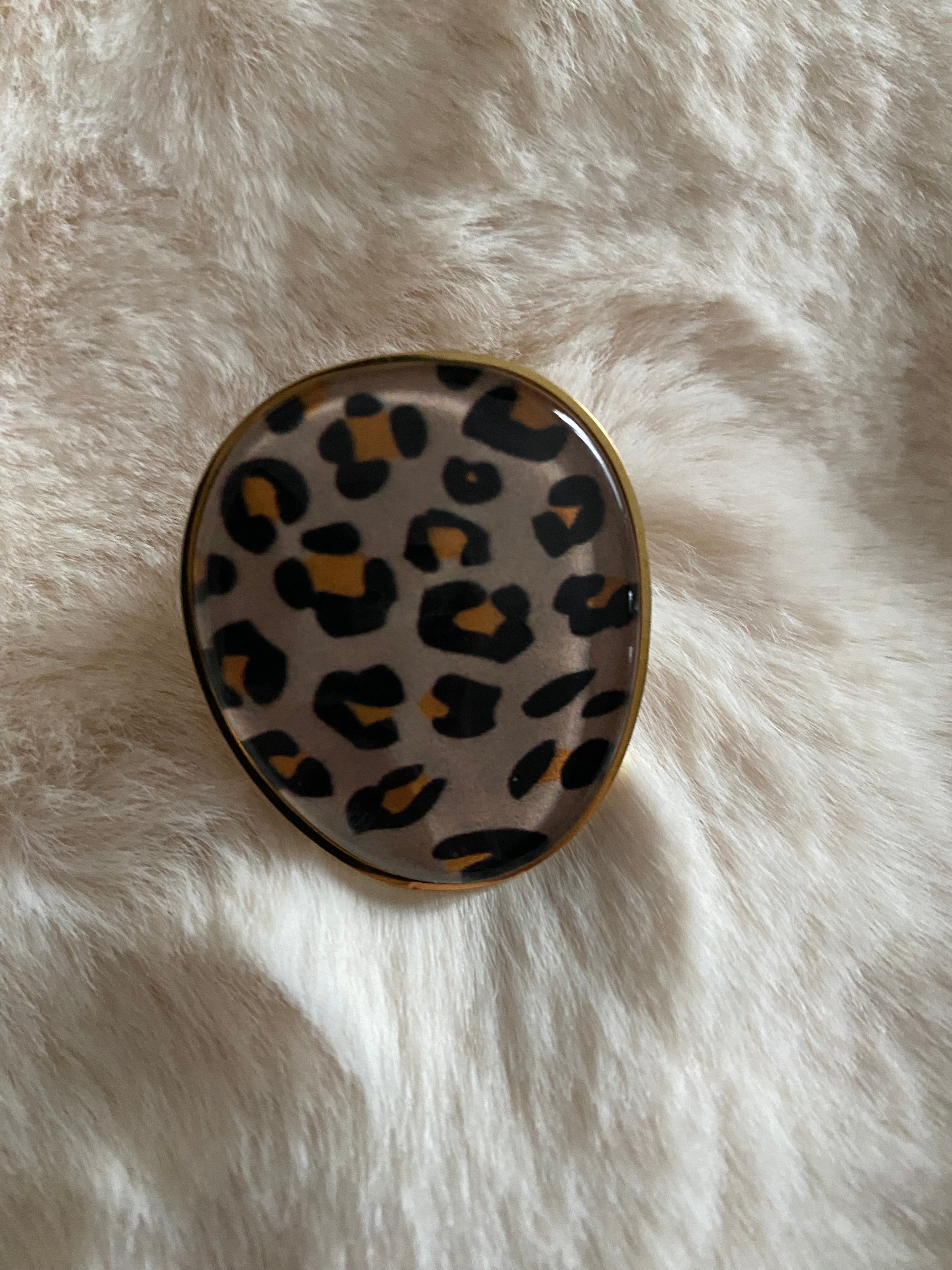 BAGUE MILA  REGLABLE LEOPARD