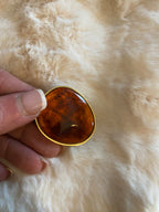 BAGUE MILA  REGLABLE couleur ambre