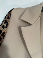 VESTE BLASER STELLA  LEOPARD  ECRU   36 AU 42