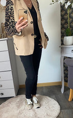 VESTE BLASER STELLA  LEOPARD  CAMEL   36 AU 42