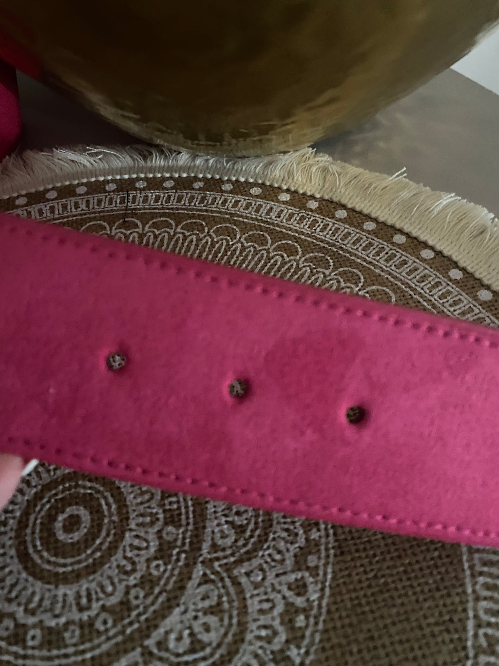CEINTURE LARGE FUSHIA  TU 36/48