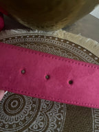 CEINTURE LARGE FUSHIA  TU 36/48
