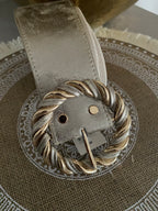 CEINTURE LARGE DOREE  TU 36/48