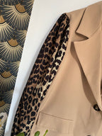 VESTE BLASER STELLA  LEOPARD  CAMEL   36 AU 42