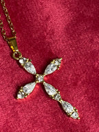 COLLIER CROIX ACIER INOXYDABLE REGLABLE