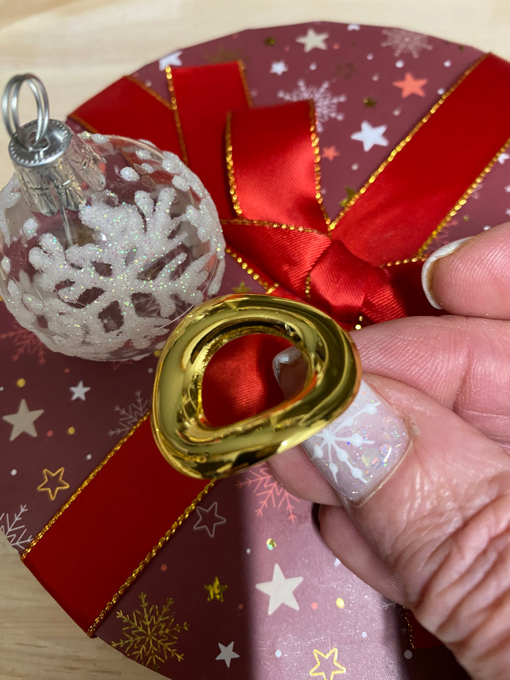 bague acier inoxydable réglable grand rond