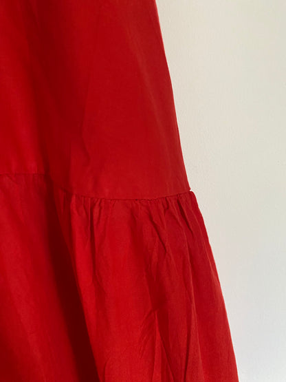 ROBE LONGUE LEGERE   ROUGE  36/42