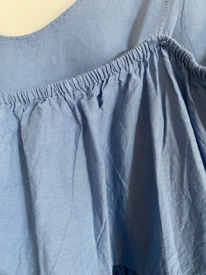 ROBE LONGUE LEGERE   BLEUE 36/42