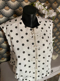 VESTE SANS MACHE POIS NOIR  TU 42/46