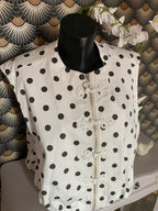 VESTE SANS MACHE POIS NOIR  TU 42/46