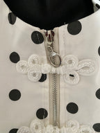 VESTE SANS MACHE POIS NOIR  TU 42/46