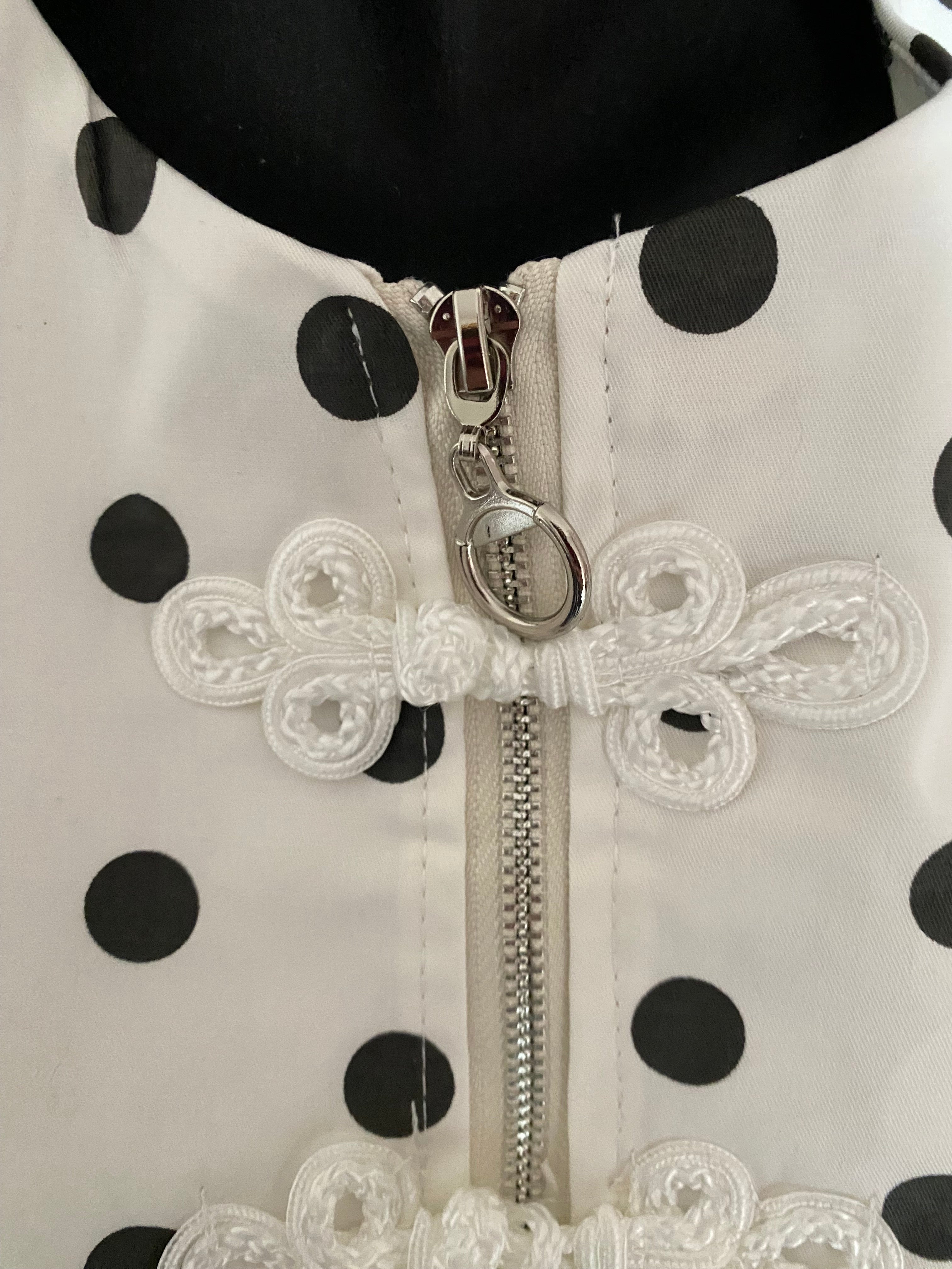 VESTE SANS MACHE POIS NOIR  TU 42/46