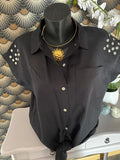 CHEMISE  SOPHIE NOIR   TU 34/44 ZETA OTTO