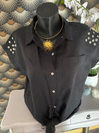 CHEMISE  SOPHIE NOIR   TU 34/44 ZETA OTTO
