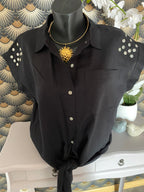 CHEMISE  SOPHIE NOIR   TU 34/44 ZETA OTTO