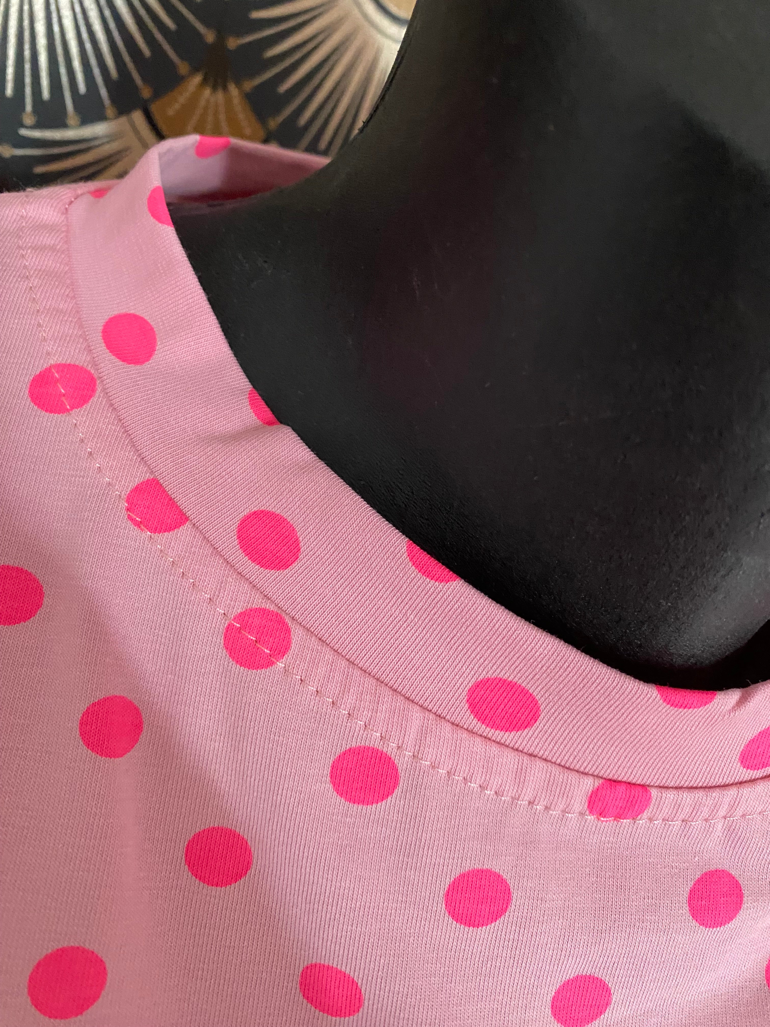 T-SHIRT ICONIC POIS ROSE  TU 34/40