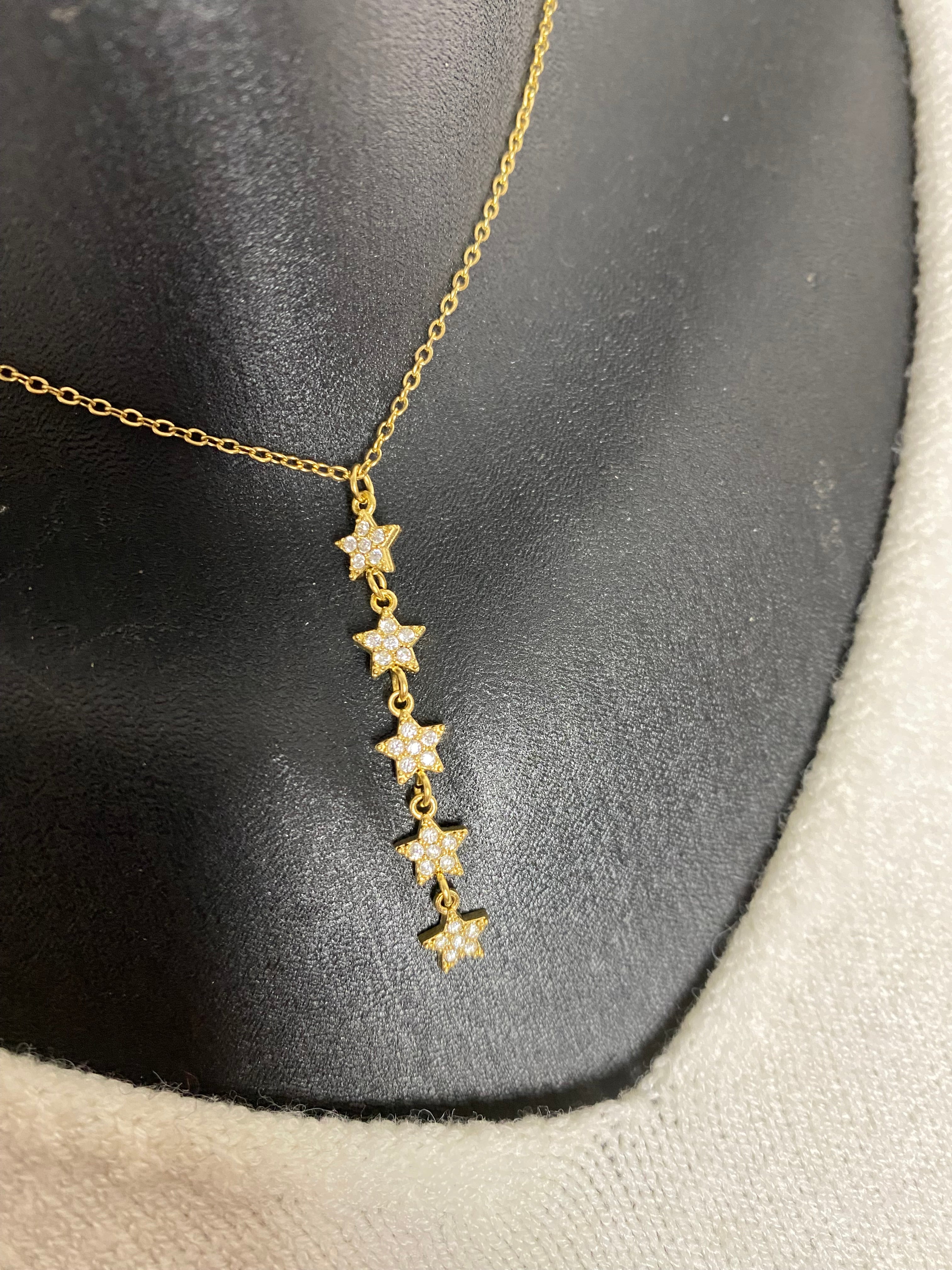 COLLIER ETOILE  ACIER INOXYDABLE REGLABLE